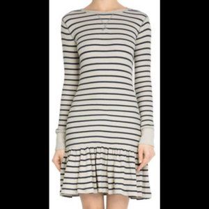 Polo Ralph Lauren Striped Cotton  Sweater Dress L T Shirt Dress Nautical